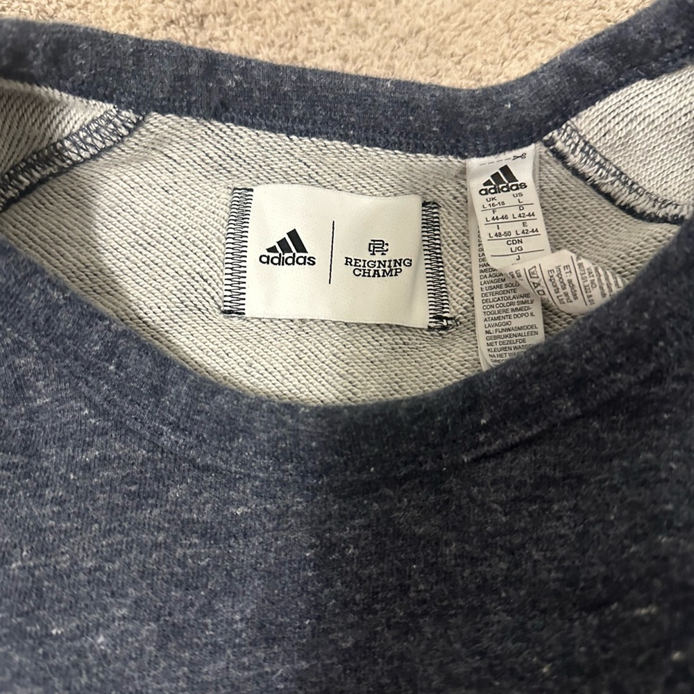 Adidas Reigning Champ Blue Sweater
